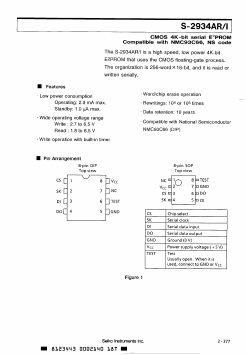 S-2934AR10 Datasheet PDF Seiko Instruments Inc