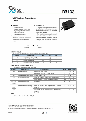 BB133 Datasheet PDF SHIKE Electronics