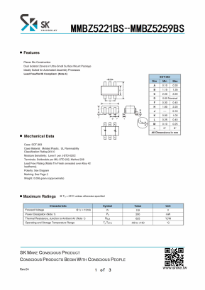 MMBZ5234BS Datasheet PDF SHIKE Electronics