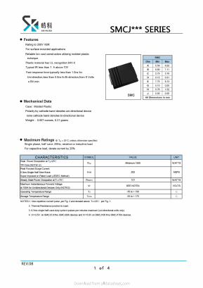SMCJ10 Datasheet PDF SHIKE Electronics
