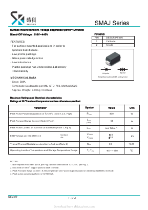 SMAJ5.0A Datasheet PDF SHIKE Electronics