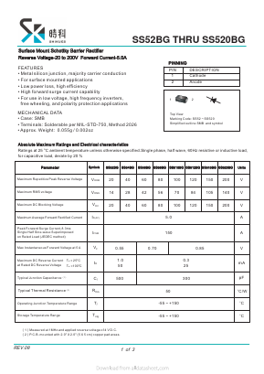 SS54BG Datasheet PDF SHIKE Electronics