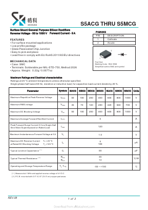 S5ACG Datasheet PDF SHIKE Electronics