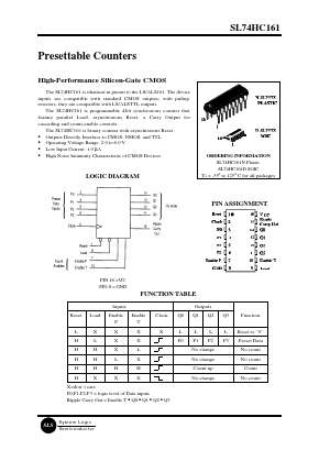 HC161 Datasheet PDF System Logic Semiconductor