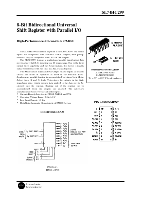 SL74HC299 Datasheet PDF System Logic Semiconductor