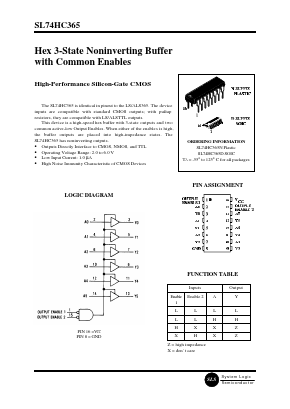 HC365 Datasheet PDF System Logic Semiconductor