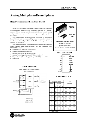 HC4053 Datasheet PDF System Logic Semiconductor
