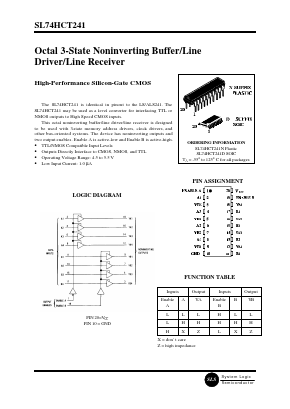 SL74HCT241 Datasheet PDF System Logic Semiconductor