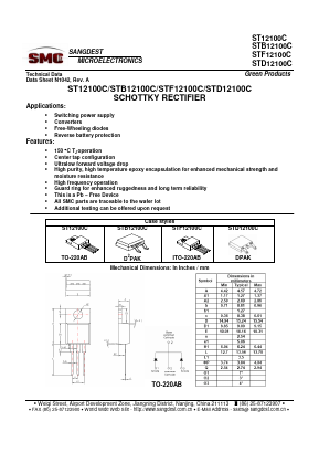 STB12100C Datasheet PDF Sangdest Microelectronic (Nanjing) Co., Ltd