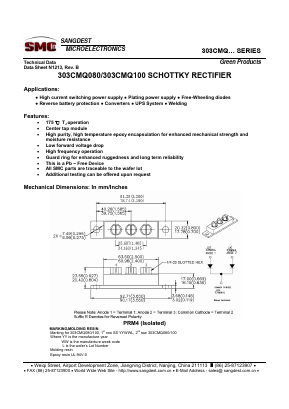 303CMQ100 Datasheet PDF Sangdest Microelectronic (Nanjing) Co., Ltd