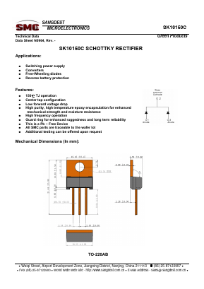 SK10150C Datasheet PDF Sangdest Microelectronic (Nanjing) Co., Ltd