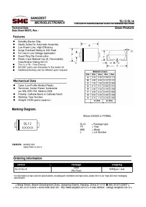 SL12 Datasheet PDF Sangdest Microelectronic (Nanjing) Co., Ltd