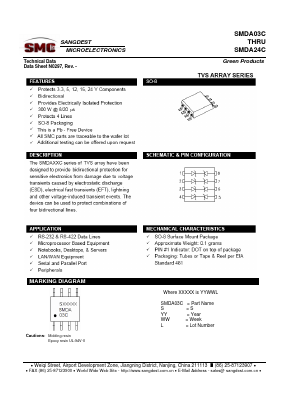 SMDA03C Datasheet PDF Sangdest Microelectronic (Nanjing) Co., Ltd