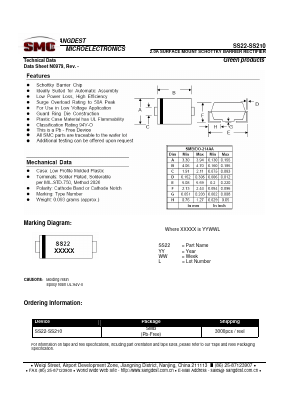 SS23 Datasheet PDF Sangdest Microelectronic (Nanjing) Co., Ltd