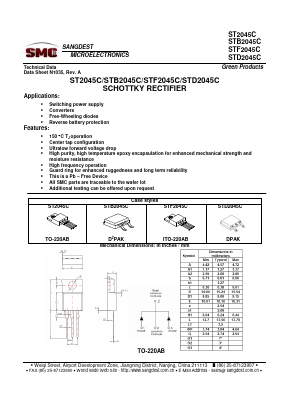 STB2045C Datasheet PDF Sangdest Microelectronic (Nanjing) Co., Ltd