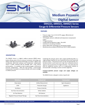 SM4421 Datasheet PDF Silicon Microstructures, Inc.