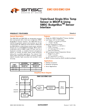 EMC1204 Datasheet PDF SMSC -> Microchip