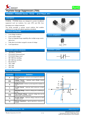 P1100EA Datasheet PDF Socay Electornics Co., Ltd.
