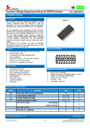 LCDA24C-8 Datasheet PDF Socay Electornics Co., Ltd.