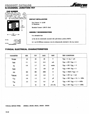 2N4341 Datasheet PDF Solitron Devices Inc.