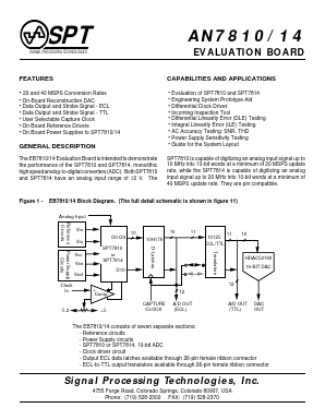 SPT7810 Datasheet PDF Signal Processing Technologies