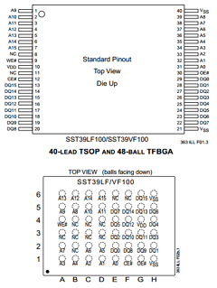 SST39VF100-45-4I-W Datasheet PDF Silicon Storage Technology
