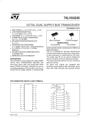 74LVX4245T Datasheet PDF STMicroelectronics