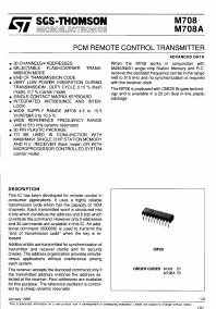 M708B1 Datasheet PDF STMicroelectronics