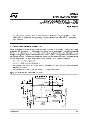 AN829 Datasheet PDF STMicroelectronics