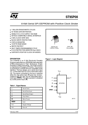 ST95P08M3TR Datasheet PDF STMicroelectronics