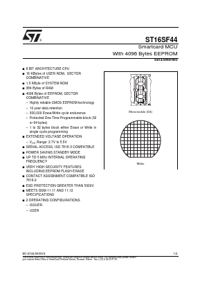 ST16SF44 Datasheet PDF STMicroelectronics