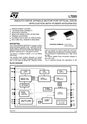 L7203S Datasheet PDF STMicroelectronics