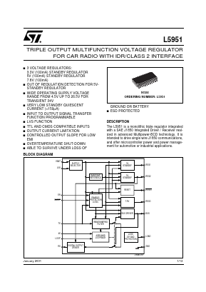 L5951 Datasheet PDF STMicroelectronics
