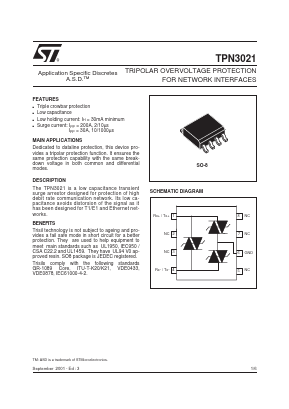 TPN3021 Datasheet PDF STMicroelectronics
