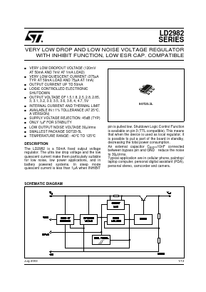 LD2982 Datasheet PDF STMicroelectronics