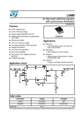L5988DTR Datasheet PDF STMicroelectronics
