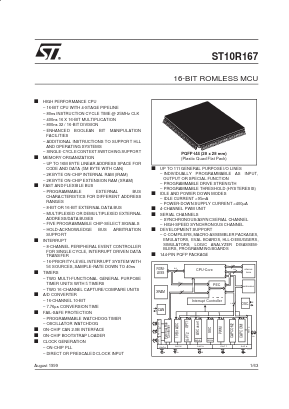 ST10C167-Q3 Datasheet PDF STMicroelectronics