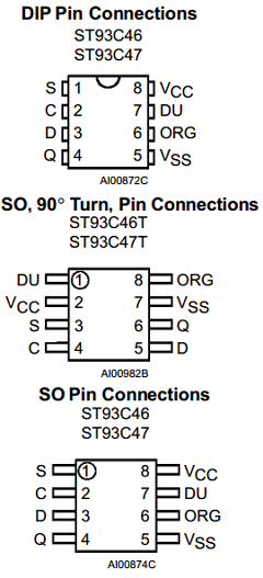 ST93C47T Datasheet PDF STMicroelectronics