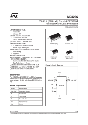 M28256-25NS1T Datasheet PDF STMicroelectronics