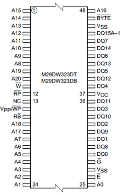 M29DW323DB70ZE1T Datasheet PDF STMicroelectronics