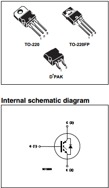 STGF10NC60KD Datasheet PDF STMicroelectronics