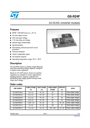 GS-R24F0182.0 Datasheet PDF STMicroelectronics