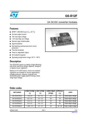 GS-R12F0502.0 Datasheet PDF STMicroelectronics
