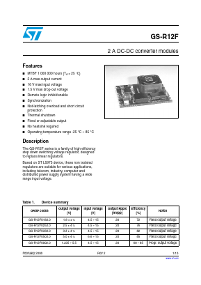 GS-R12F0332.0 Datasheet PDF STMicroelectronics