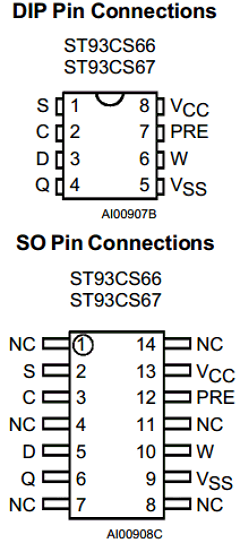 ST93CS67 Datasheet PDF STMicroelectronics
