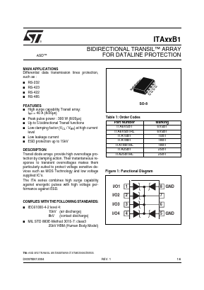 10B1 Datasheet PDF STMicroelectronics