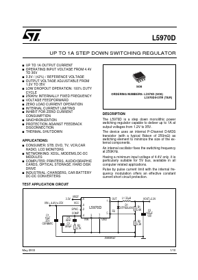L5970D013TR Datasheet PDF STMicroelectronics