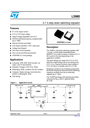 L5980 Datasheet PDF STMicroelectronics