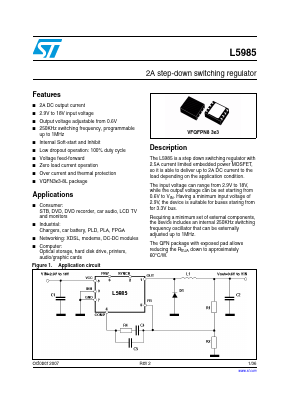 L5985TR Datasheet PDF STMicroelectronics