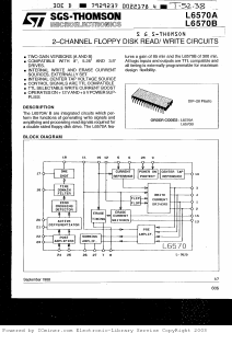 L6570A Datasheet PDF STMicroelectronics